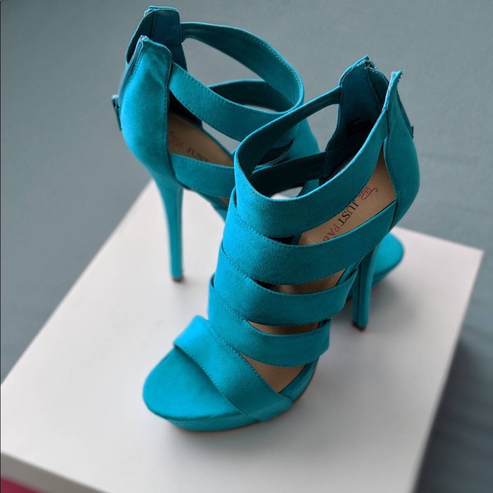 Teal High Heels